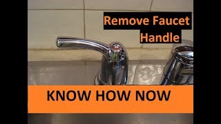 How to Remove a Faucet Handle [upl. by Asilahs]