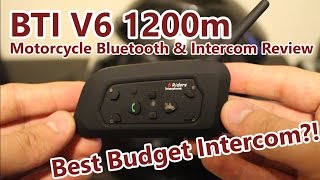 BTI V6 1200m Bluetooth amp Intercom Review [upl. by Nyraf181]