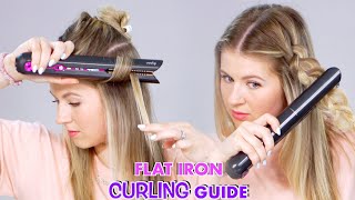 How To Curl Hair With a Flat Iron [upl. by Eiramave77]