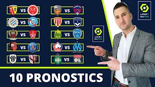 Pronostic Foot LIGUE 1  Mes 10 PRONOSTICS  Ligue 1 [upl. by Itsrik]