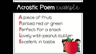 Acrostic Poems Day 1  Google Slides [upl. by Ynaffital]