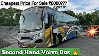 Cheapest VOLVO BUS FOR SALE 🔥  AC BUS 45  Used Volvo Bus In Kolkata  Rajeev Rox Bharti [upl. by Ahsinuq31]