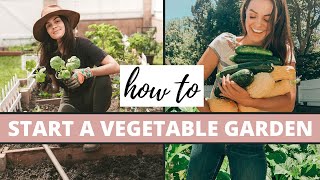 How To Start A Vegetable Garden  Gardening Tips [upl. by Kire]