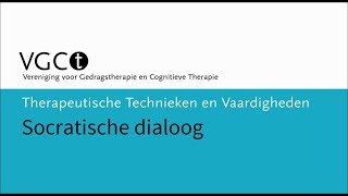 Therapeutische technieken en vaardigheden – Socratische dialoog [upl. by Sherourd486]