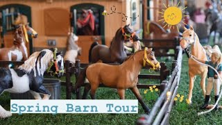 Schleich Spring Barn Tour 2021  Silver Star Stables [upl. by Devonna]