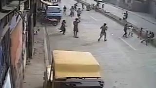 WATCH CCTV catches earthquake in Cebu City [upl. by Drannek]