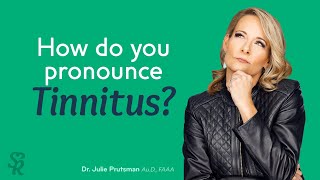 How do you pronounce tinnitus [upl. by Aerdnac265]