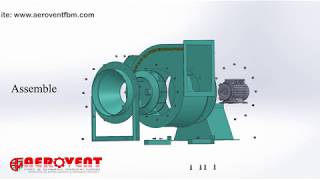 Centrifugal blowercentrifugal fan parts assembly disassemblyorientationrotation [upl. by Bolan]