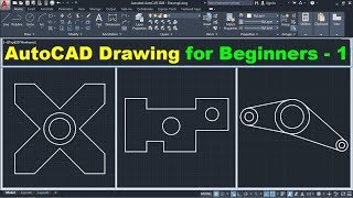 AutoCAD Drawing Tutorial for Beginners  1 [upl. by Assille473]