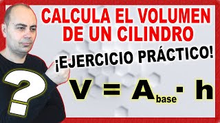 Calcula VOLUMEN y CAPACIDAD CILINDRO 💥 Depósito Forma Cilíndrica [upl. by Atteloc]