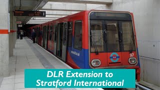 The New DLR Extension to Stratford International [upl. by Yruok]