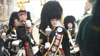 Orchestra of Scottish Pipers and Drummers  Army Bagpipe Music [upl. by Coulombe220]