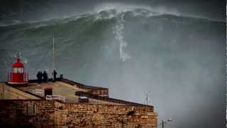 100ft World Record Wave Garrett McNamara Surfing Nazare Portugal [upl. by Jennette]