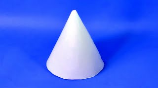 How To Make A Paper 3D Cone  Easy Figures [upl. by Allesor]