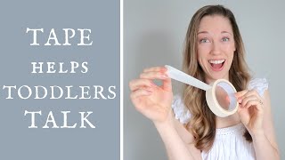 How TAPE helps toddlers TALK  Tips from a Speech Therapist [upl. by Anoif]