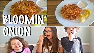 BLOOMIN ONION AIR FRYER RECIPE VEGAN LOWFAT [upl. by Broeder]