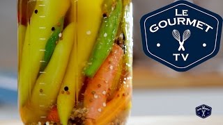 Quick Pickled Hot Peppers Recipe [upl. by Ontina133]