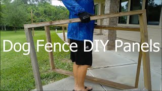 DIY Dog Fence Panels Simple Setup No Digging [upl. by Debera]