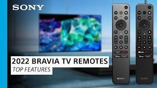 Sony  2022 BRAVIA® TV Remotes Product Overview [upl. by Fowle]