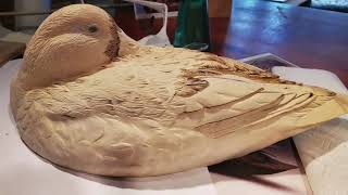 Creating a black duck decoy by Rick Mignano [upl. by Norword]