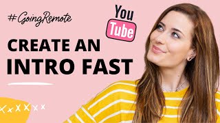 How to Create an Animated YouTube IntroOutro FAST [upl. by Anavlys]