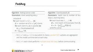 Lecture 113  Federated Learning Algorithms [upl. by Kroy]