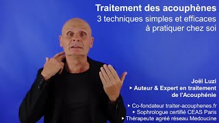 Traitement des acouphènes  3 techniques simples et efficaces à pratiquer chez soi [upl. by Ahsiliw]