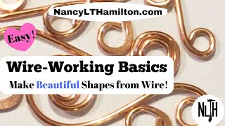 Wire Working Basics How to create beautiful shapes from wire [upl. by Nazar504]