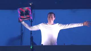 Marshmello FINALLY reveals himself at EDC Las Vegas 2016 [upl. by Ilona]