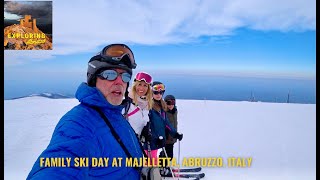 Exploring Abruzzo  Skiing Majelletta Abruzzo Italy [upl. by Lazes]