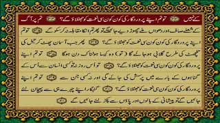 55 SURAH RAHMAN JUST URDU TRANSLATION WITH TEXT FATEH MUHAMMAD JALANDRI HD [upl. by Legnaleugim618]