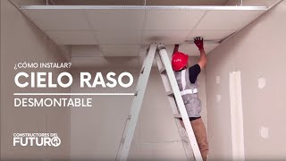 ¿Cómo instalar Cielo Raso desmontable [upl. by Acirem]