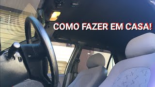 COMO PINTAR FORRO DO TETO DO CARRO DE PRETO OU DE QUALQUER COR FAÇA ISSO EM QUALQUER CARRO [upl. by Ck165]