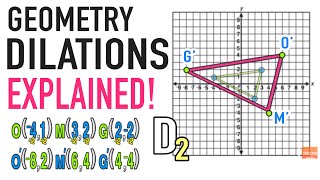 Dilations Geometry Transformations Explained [upl. by Zetrac]