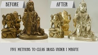 How To Clean Brass  5 Easy Brass Cleaning Ideas  Priyanka Uppal [upl. by Nazarius]