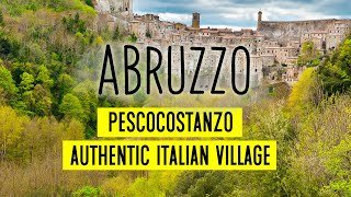 ABRUZZO VILLAGE  EXPLORING PESCOCOSTANZO ITALY 😍 [upl. by Ardnos]