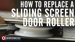 How to Replace a Sliding Screen Door Roller 1080p [upl. by Ahso]