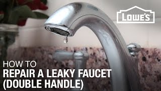 How To Fix A Dripping or Leaky Double Handle Faucet [upl. by Luben]