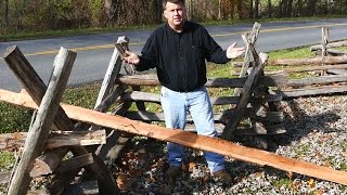 How to Make a SplitRail Fence by Rob Wolford [upl. by Marlie]