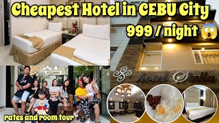 Cheapest Hotel in CEBU City  Hotel Stella Room Tour and rates [upl. by Dammahom372]