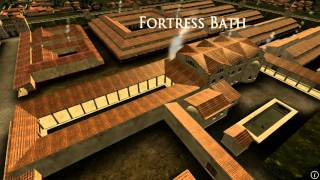 Animation of ancient Roman Fort in Caerleon Wales [upl. by Ibocaj653]