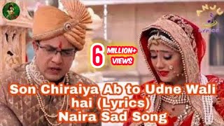 Son Chiraiya Ab to Udne Wali hai Lyrics Naira Sad Full Sad Song  Ye Rista Kya Kahlata Hai Song [upl. by Bab]