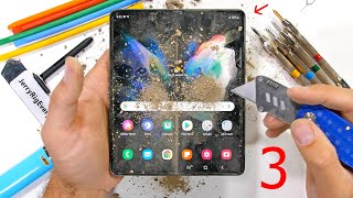 Is the Galaxy Fold 3 really 80 Stronger  Durability Test [upl. by Wartow448]