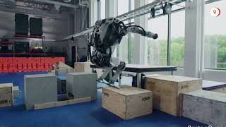 Boston Dynamics unveil backflipping robots [upl. by Aitetel]