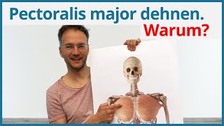 Pectoralis major dehnen ✅ mit Yoga Nackenverspannungen lösen Teil 1 [upl. by Alul919]