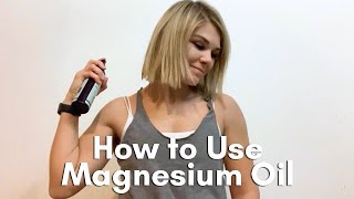 How to Use Magnesium Oil  Magnesium Oil Benefits [upl. by Critta]