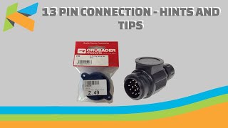 13pin caravan to car connection  hints and tips [upl. by Niatsirk]