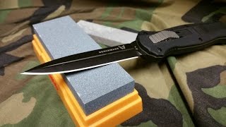 How to Sharpen a Knife Beginners Tutorial [upl. by Zacherie]