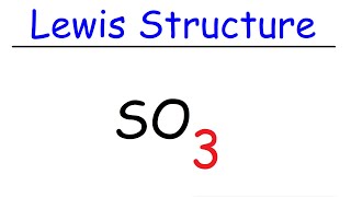 SO3 Lewis Structure  Sulfur Trioxide [upl. by Gelasias]