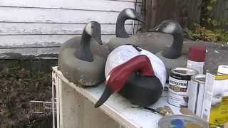 Painting A Canvasback Decoy [upl. by Yliah133]